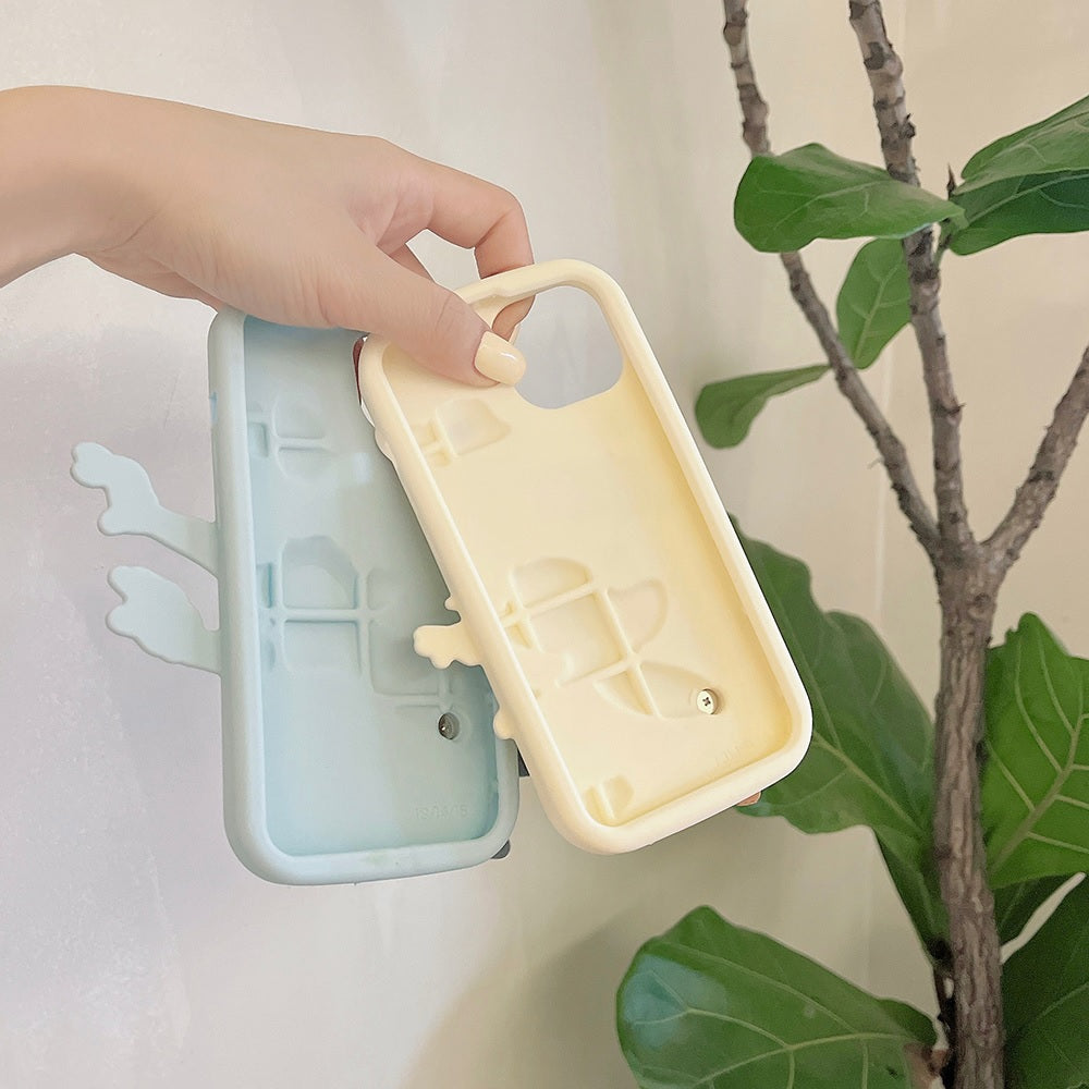 3D Cartoon Cat Fidget Spinner Playing Game Running Case