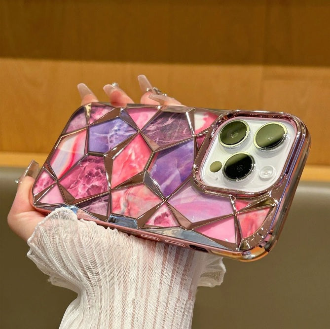 3D Diamond Glitter Bling Cube Gradient Sparkle Case