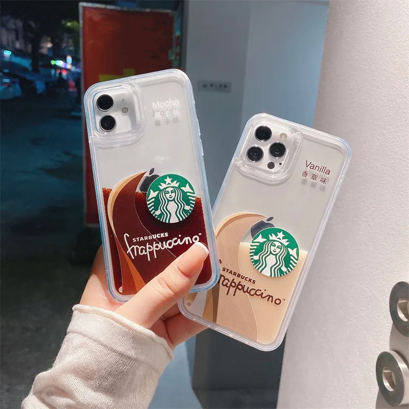 Starbuck Coffee Lover Floating Liquid Design Case