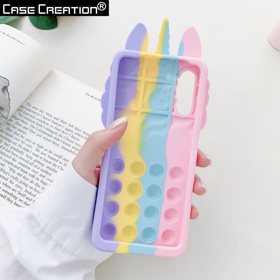 Push Pop Unicorn Bubble Fidget Toys Game Stress Relief case