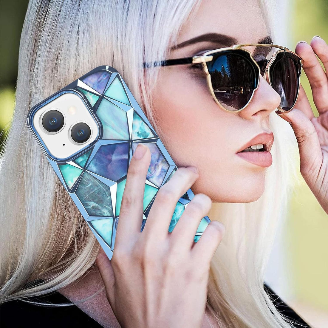 3D Diamond Glitter Bling Cube Gradient Sparkle Case