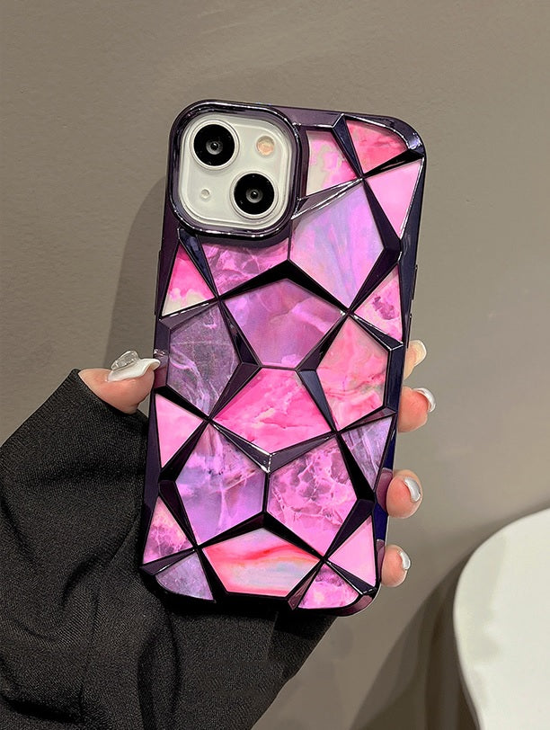 3D Diamond Glitter Bling Cube Gradient Sparkle Case