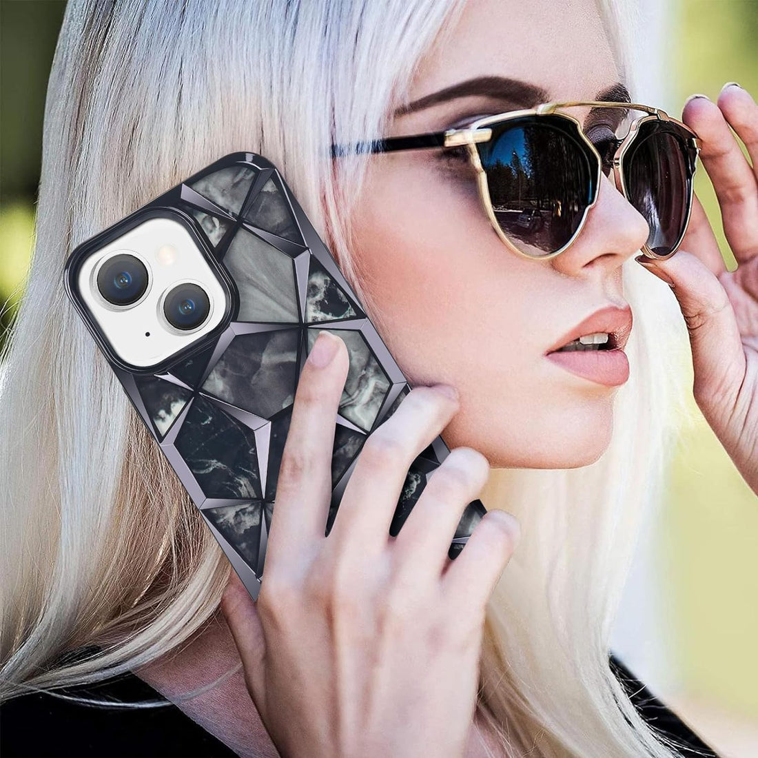 3D Diamond Glitter Bling Cube Gradient Sparkle Case