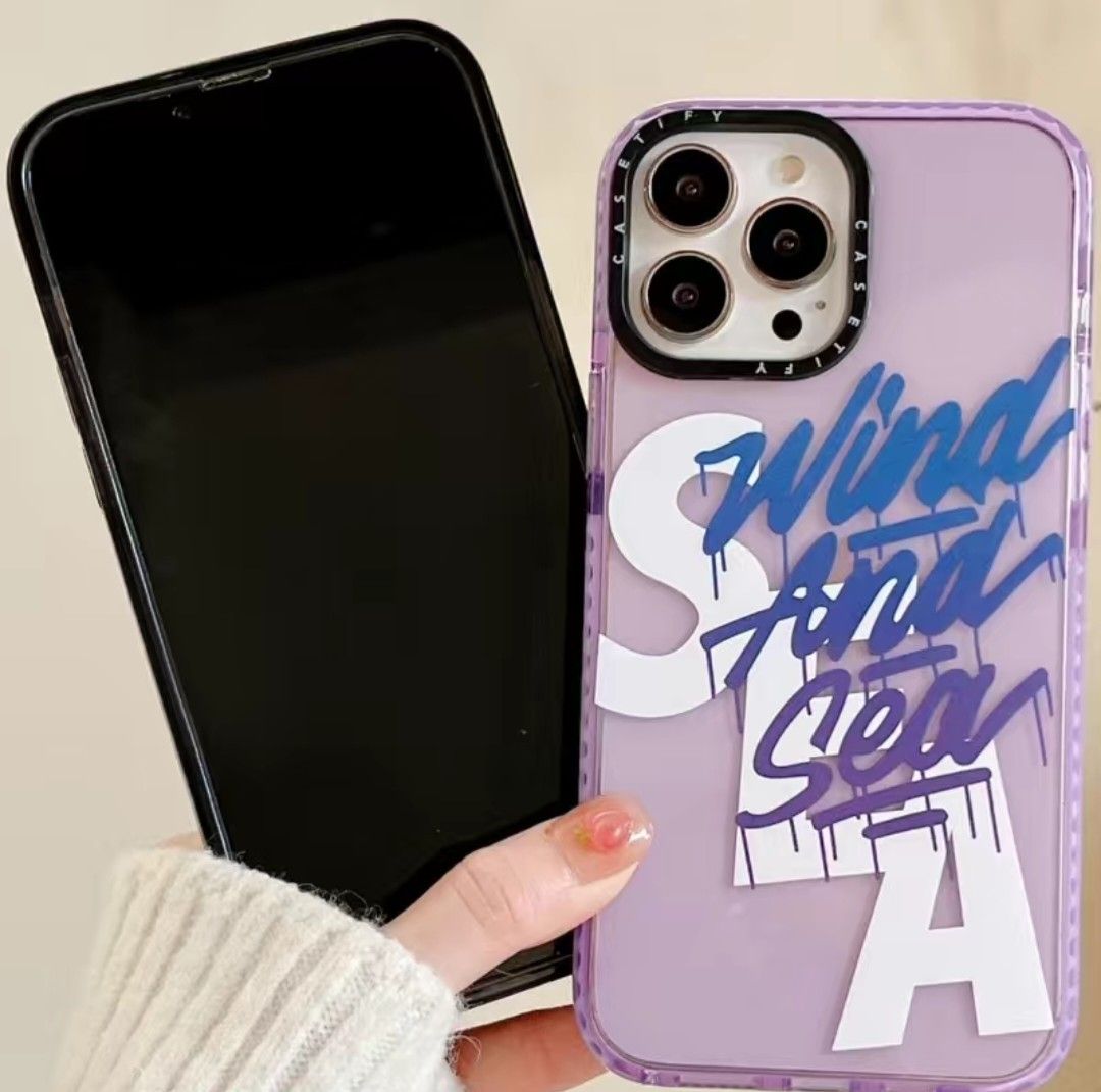 Lavender Wind and Sea Beach Water Lovers Translucent Bumper Case