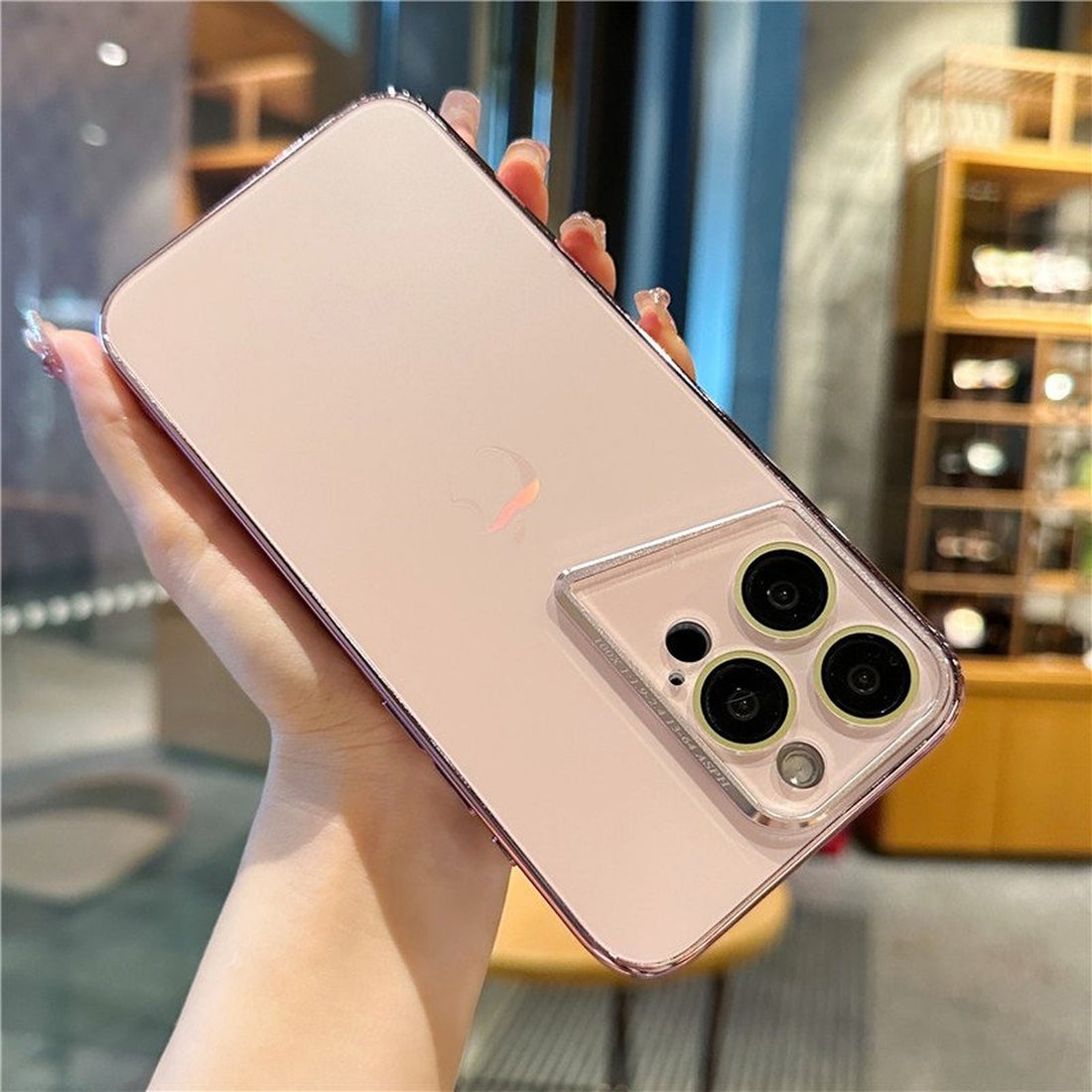 Nano Prismatic Lens Frosted Fibre Glass Porshe Phone with Camera Case