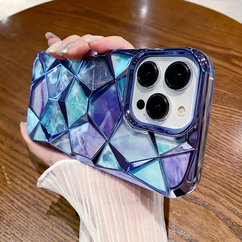 3D Diamond Glitter Bling Cube Gradient Sparkle Case