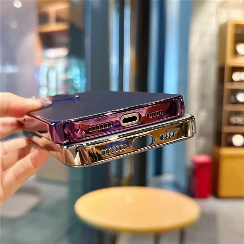 Nano Prismatic Lens Frosted Fibre Glass Porshe Phone with Camera Case