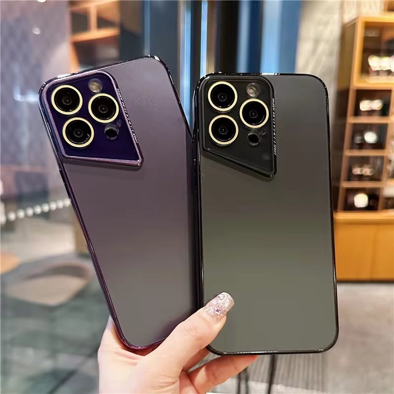 Nano Prismatic Lens Frosted Fibre Glass Porshe Phone with Camera Case