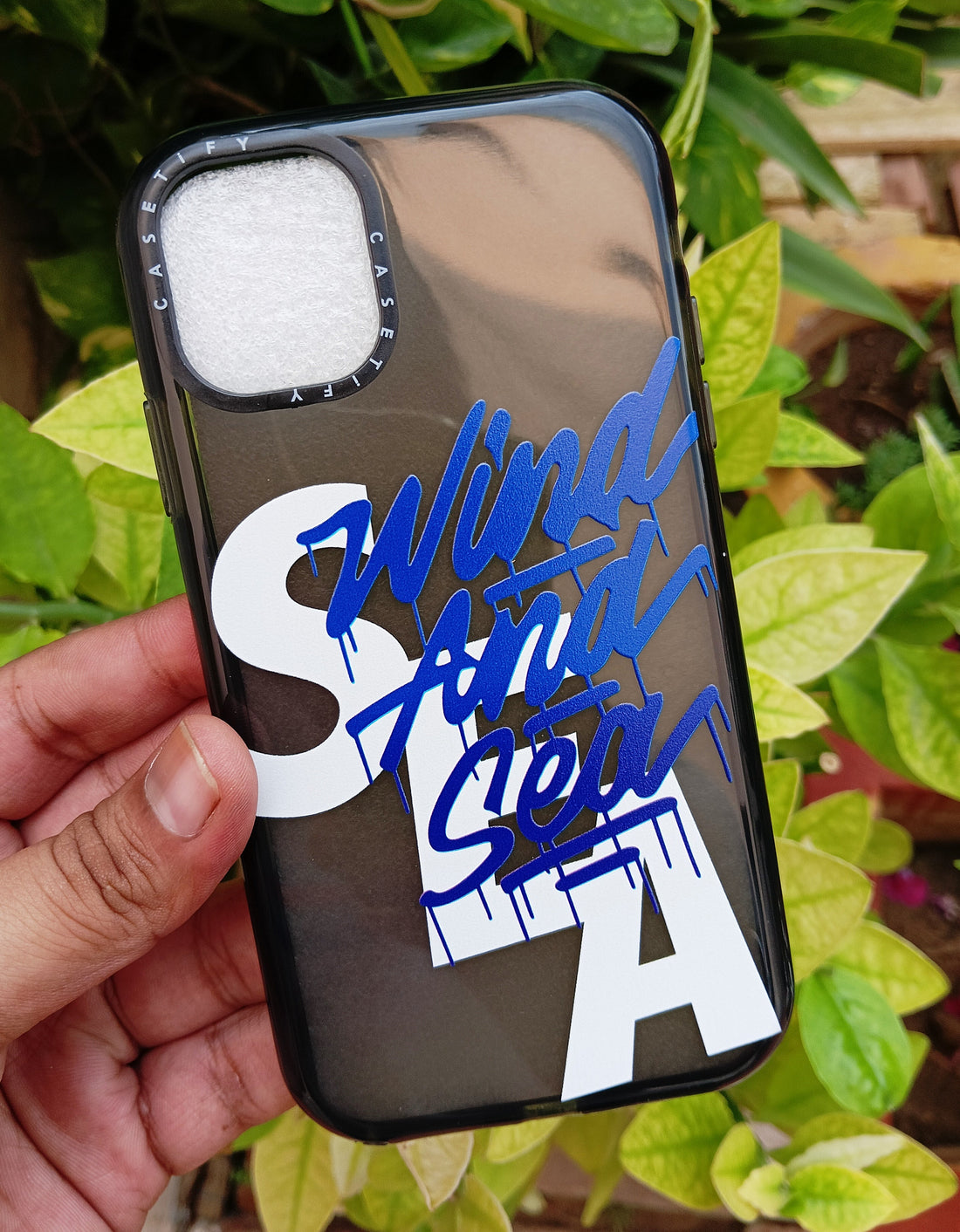 Mist Black Wind and Sea Beach Water Lovers Translucent Bumper Case