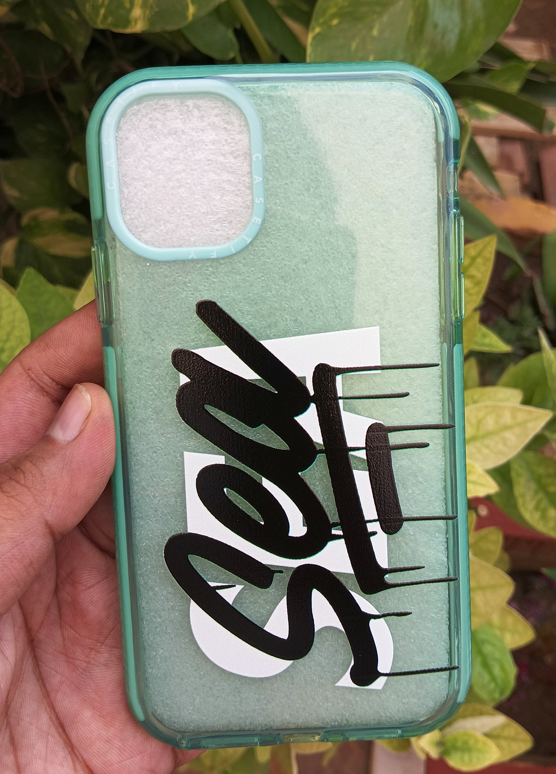 Pastel Light Green Wind and Sea Beach Water Lovers Translucent Bumper Case