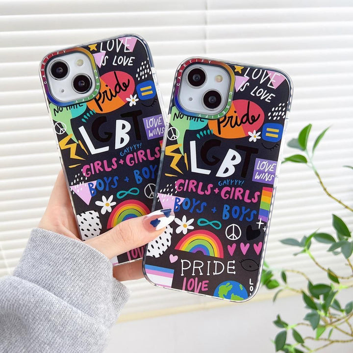 LGBT Pride Vibes Impact Design Love Pattern Aesthetic Case