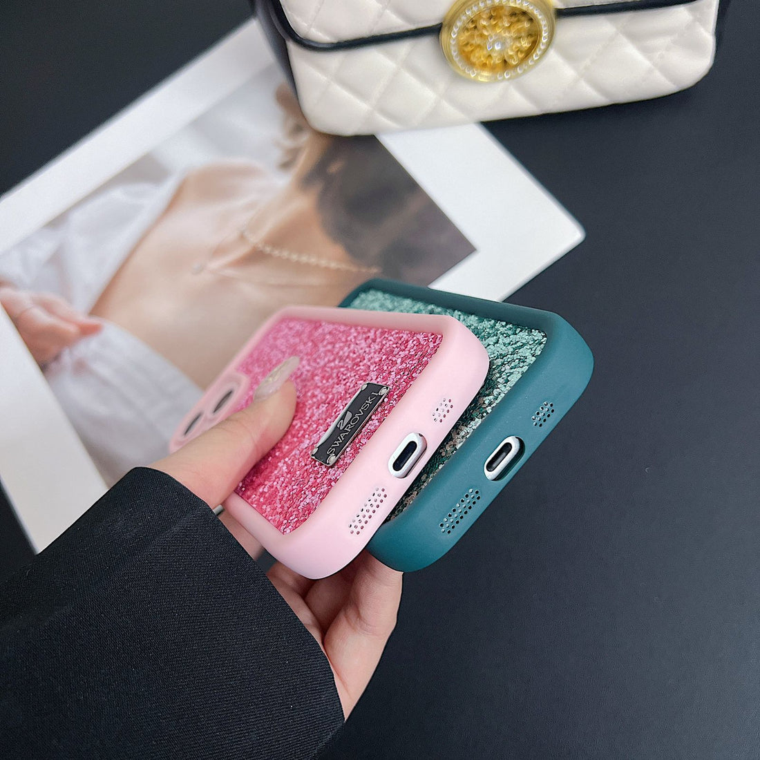 Diamond Glitter Sparkle Bling Crystalline Luxury Gem Stone Case