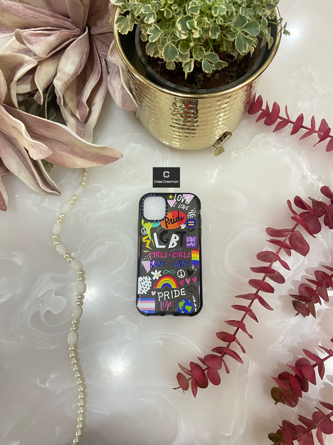LGBT Pride Vibes Impact Design Love Pattern Aesthetic Case
