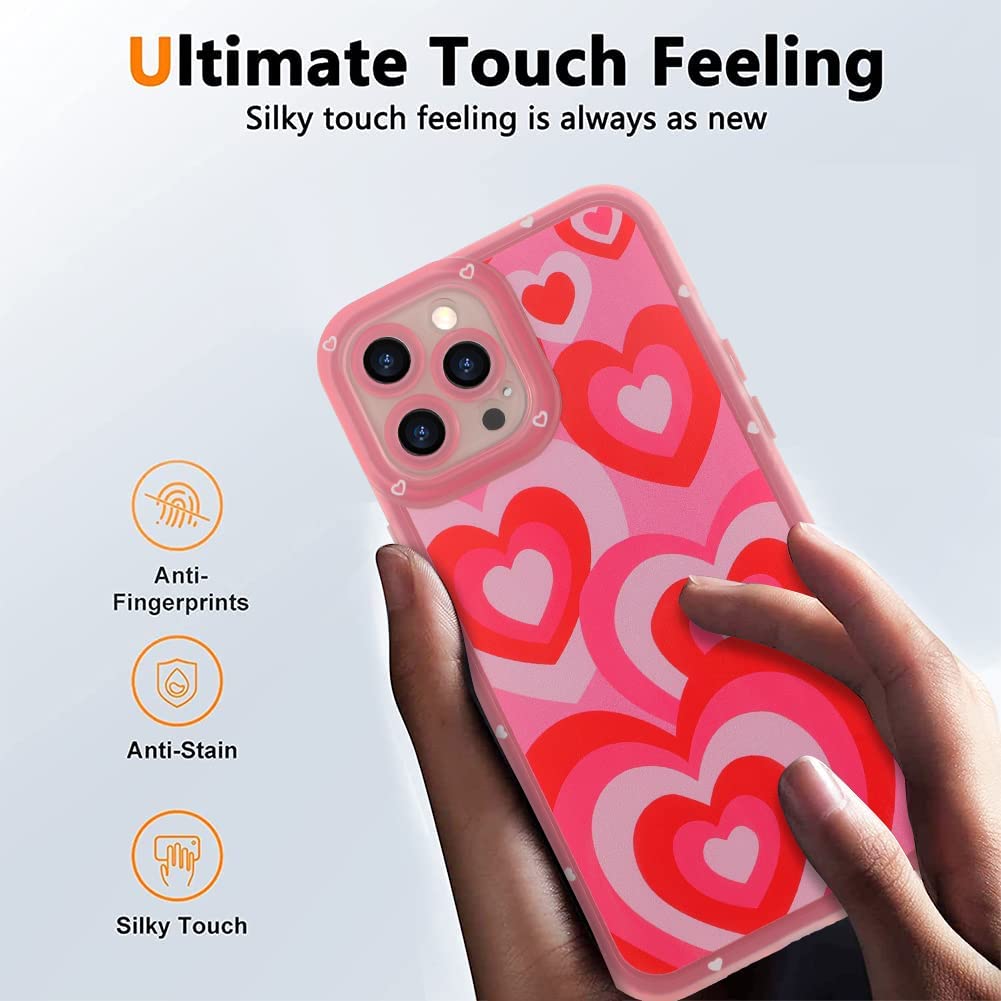 Heart Pink Love Impact Design Hearts Pattern Aesthetic Case