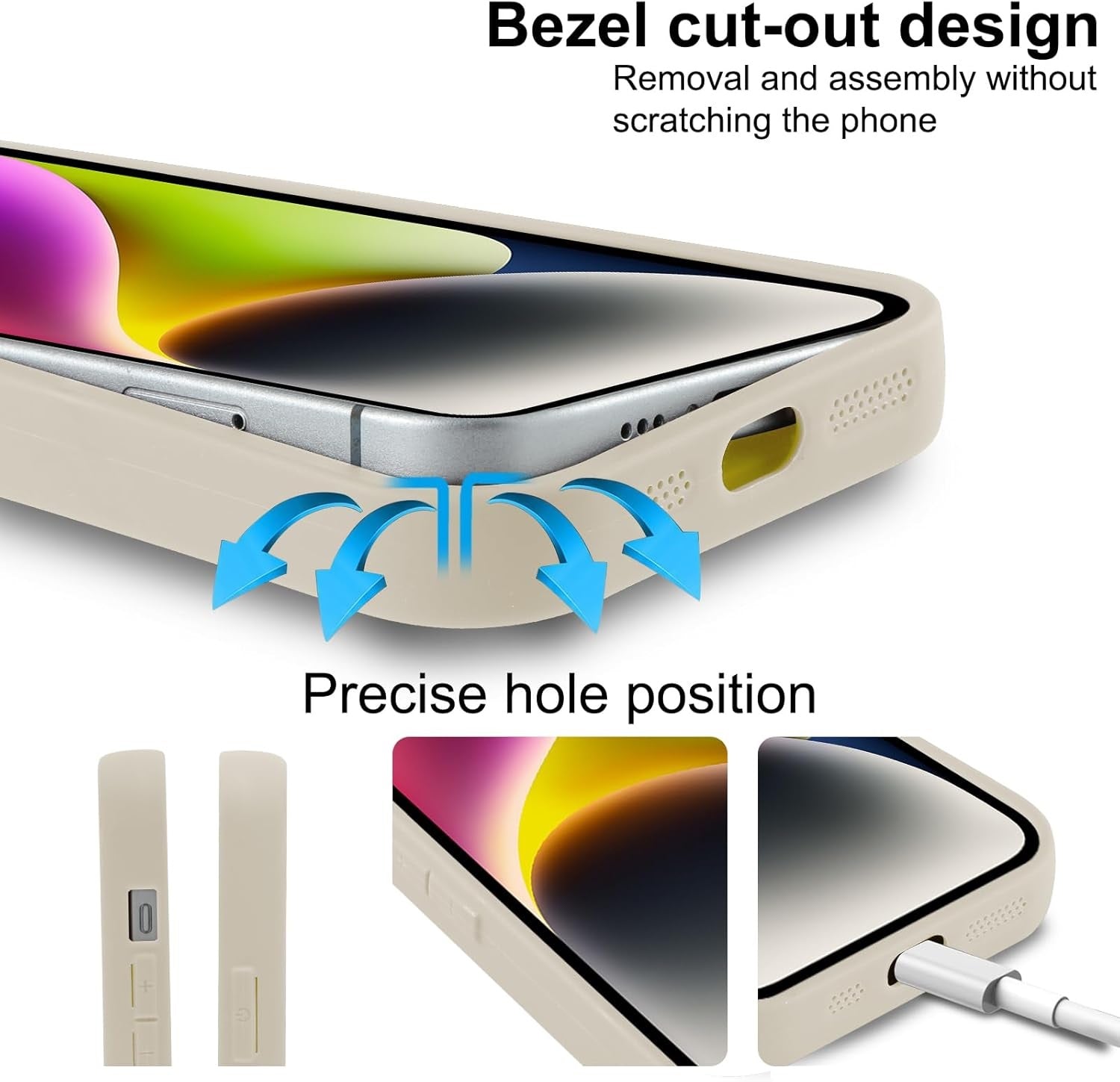 Floral Cream Hot 3D Handpainted Flower Cute Design Aesthetic Print Case - Beige