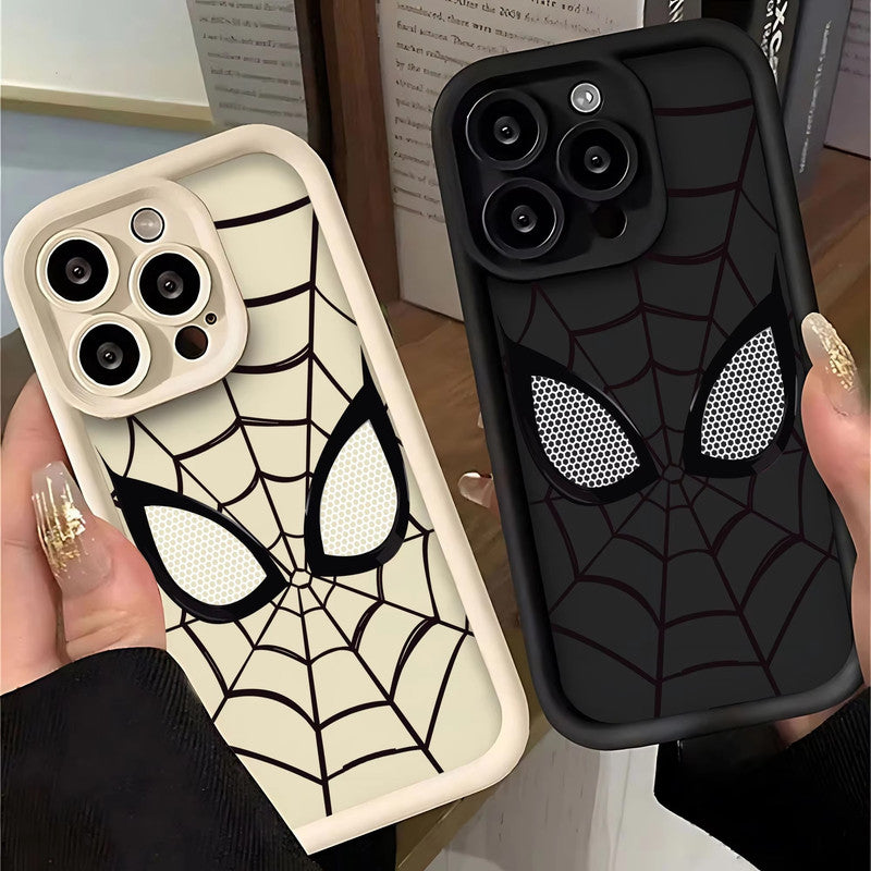 3D Spidey Face Mask Super Hero Movies Spider Man Cartoon Case | Love White Web