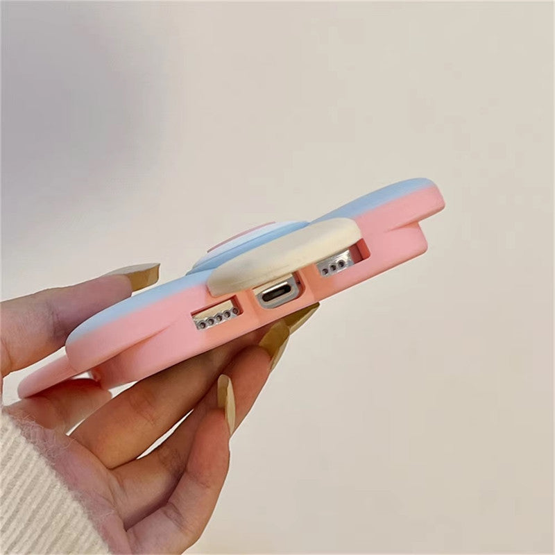 3D Cute Cartoon Lollipop Cotton Candy Sweetheart Pop Sweet Case