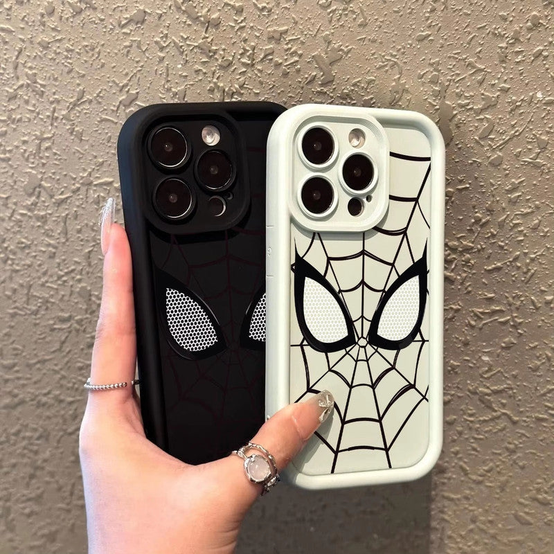 3D Spidey Face Mask Super Hero Movies Spider Man Cartoon Case | Love White Web