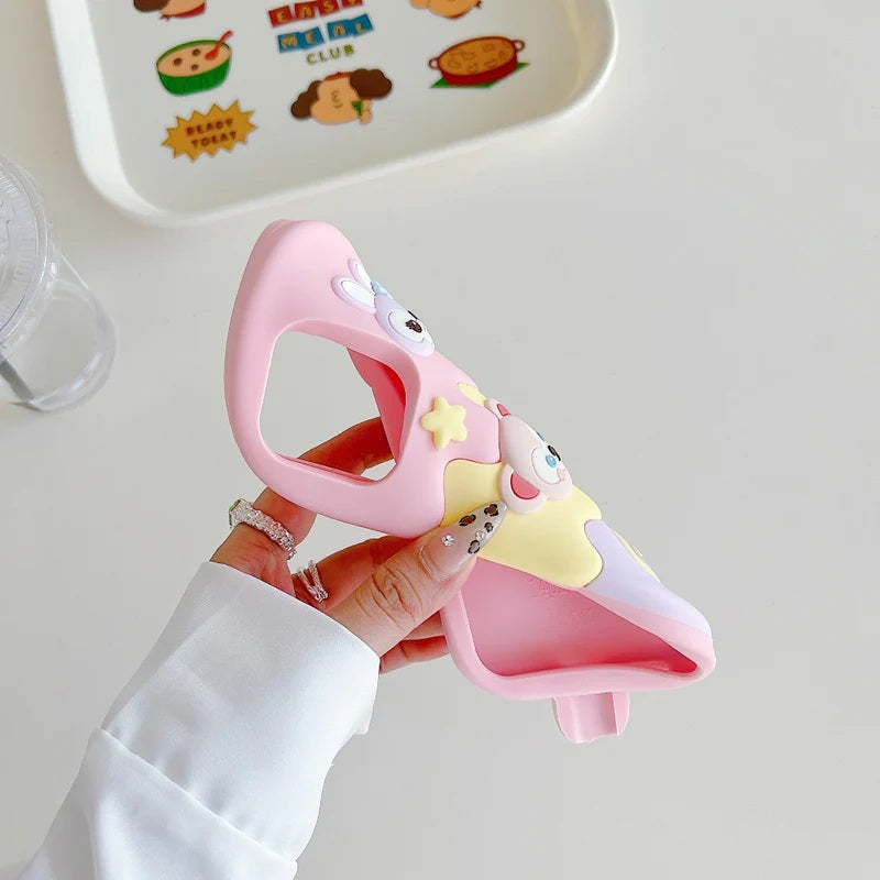 3D Ice Candy Rabbit Ice Cream Candy Duffy Bear Toy Cartoon Kawaii Case