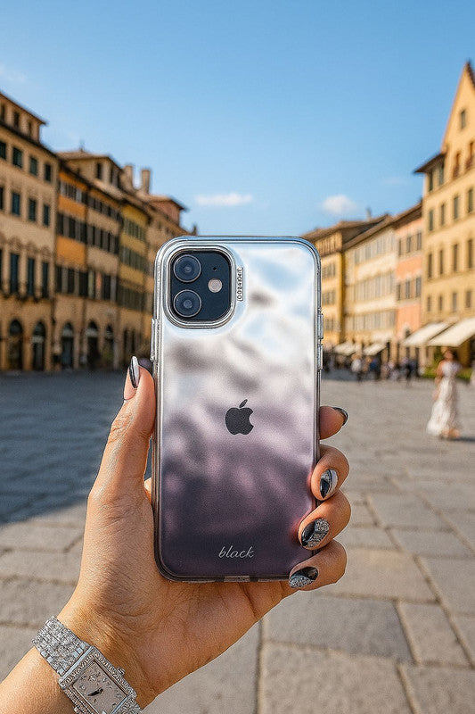 Ombre Holographic Shade Luxury Rainbow Gradient Lens Metallic Sparkly Cute Women Girl Protective Cover