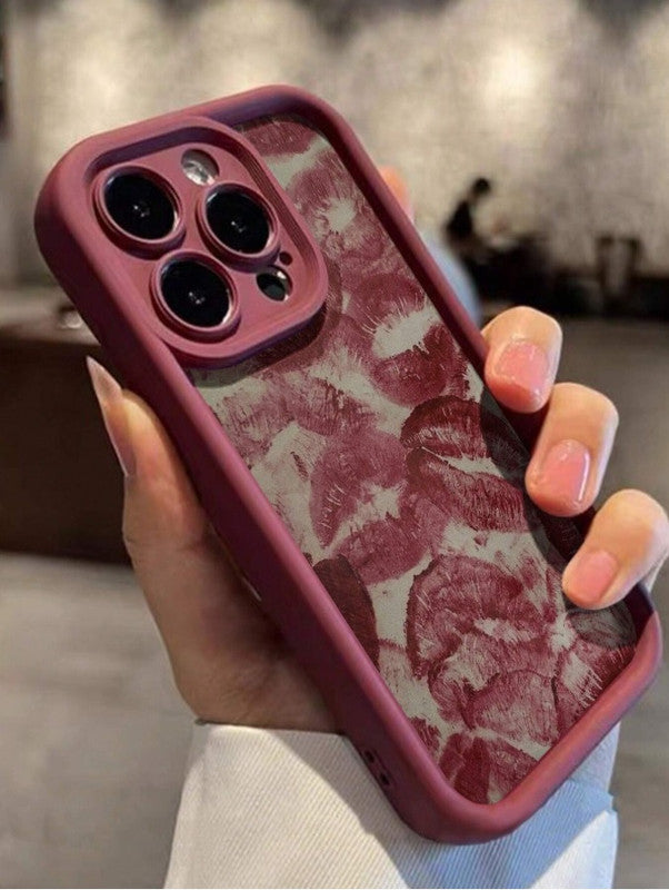 3D Hot Sexy Red Lips Retro Embossed Kiss| Love Red