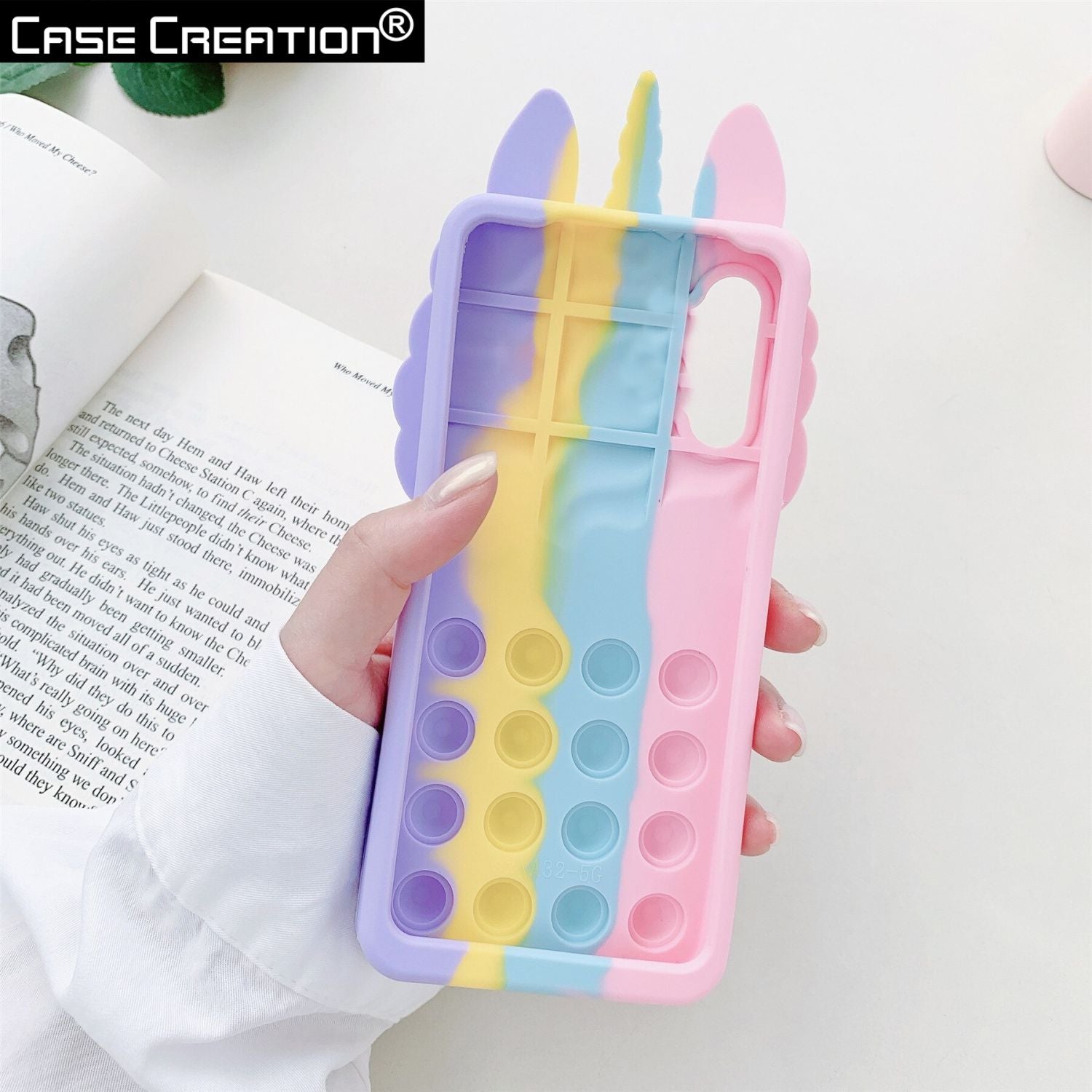 Push Pop Unicorn Bubble Fidget Toys Game Stress Relief case