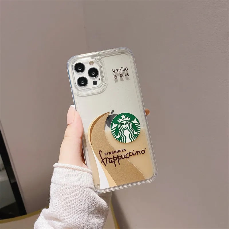 Starbuck Coffee Lover Floating Liquid Design Case