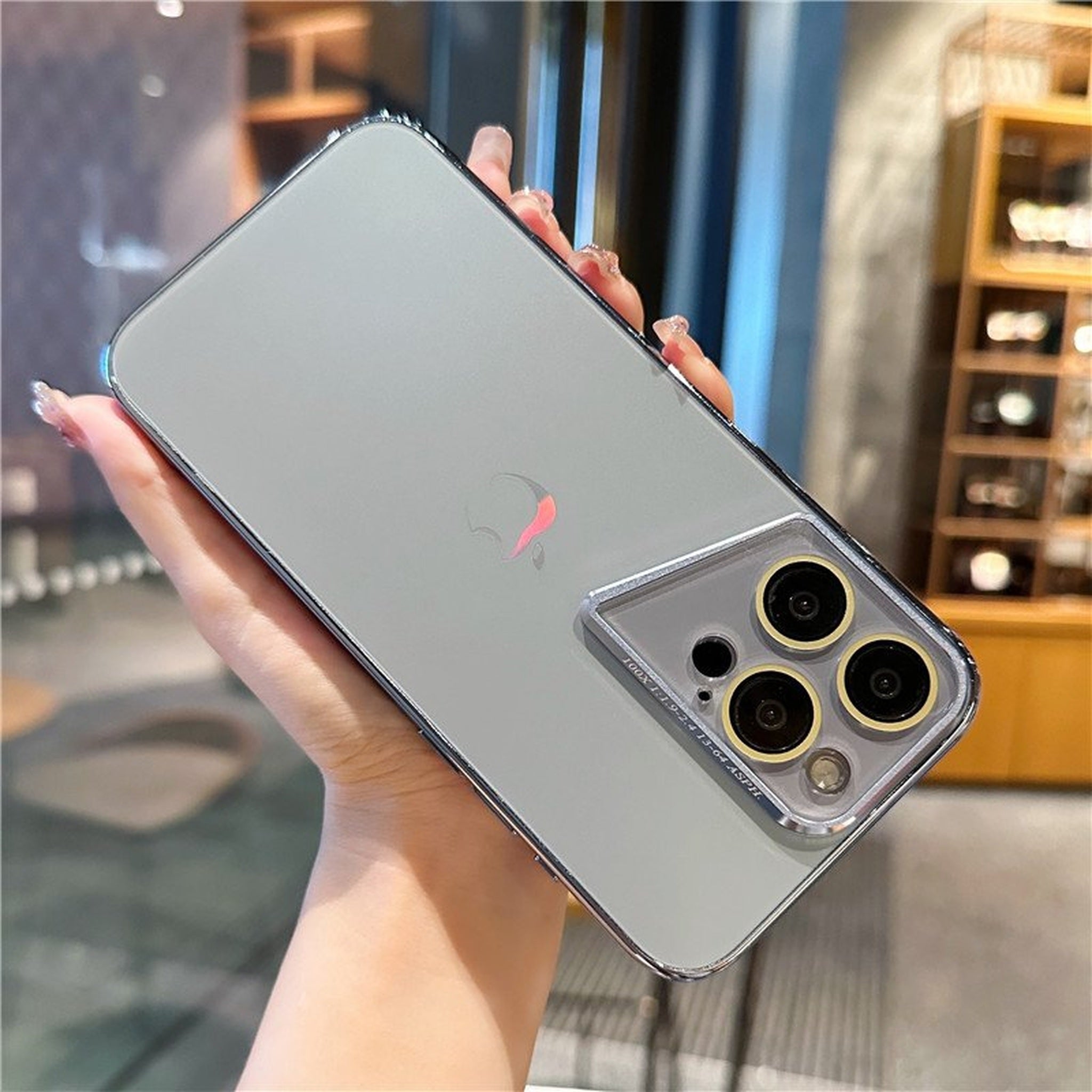 Nano Prismatic Lens Frosted Fibre Glass Porshe Phone with Camera Case