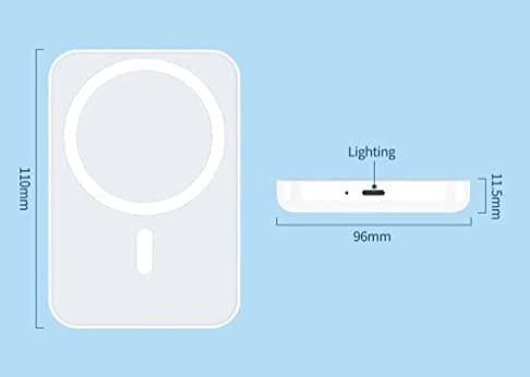 MagSafe Wireless Power Bank for iPhone – Slim Magnetic Portable Charger 5000 Mah