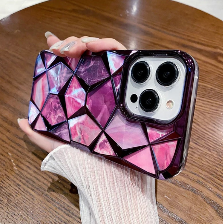 3D Diamond Glitter Bling Cube Gradient Sparkle Case