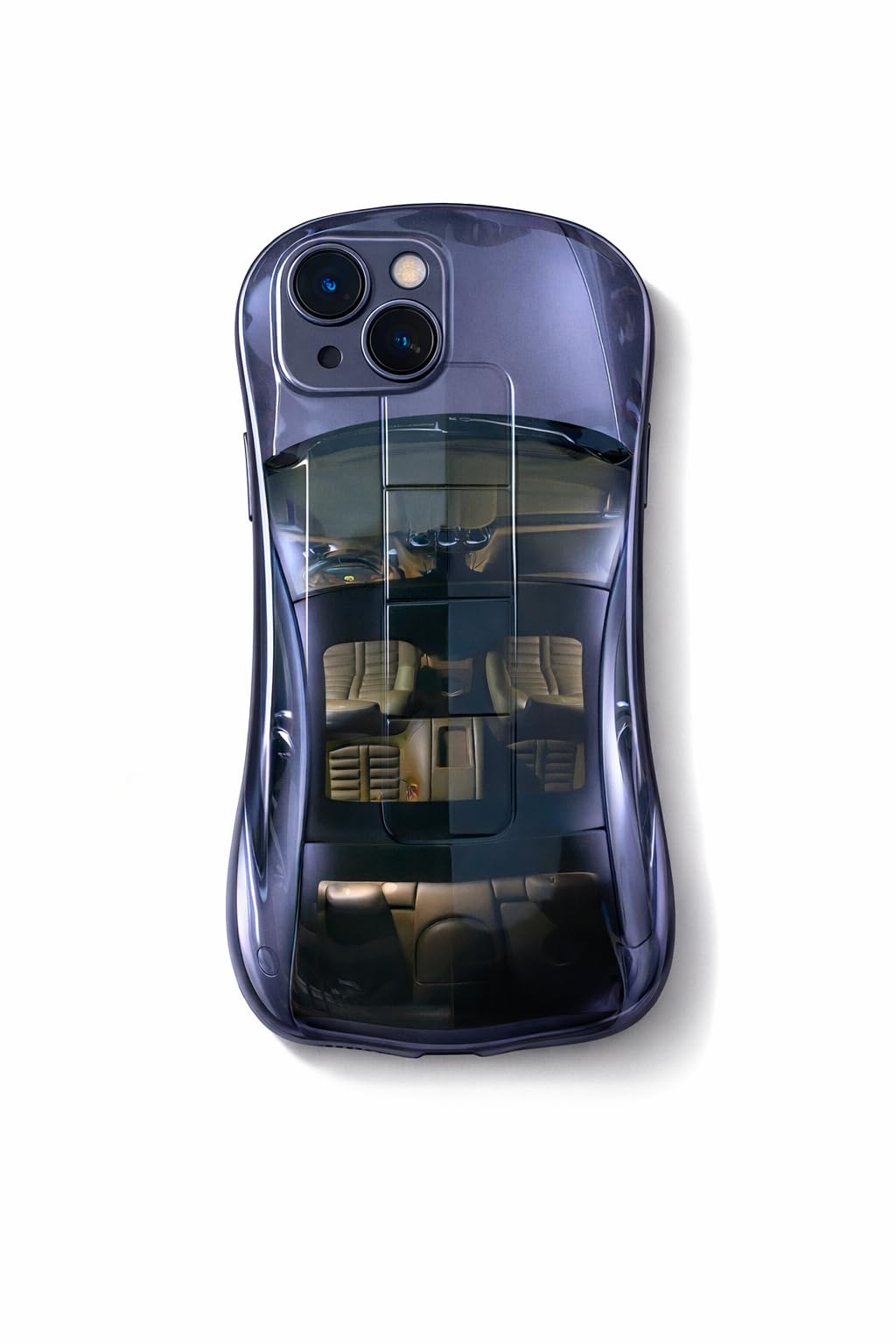 Premium Luxury Super Sports Car Phone Case Automotive Curvy 3D Racing Back Cover For Car Enthusiast - Speed Blue