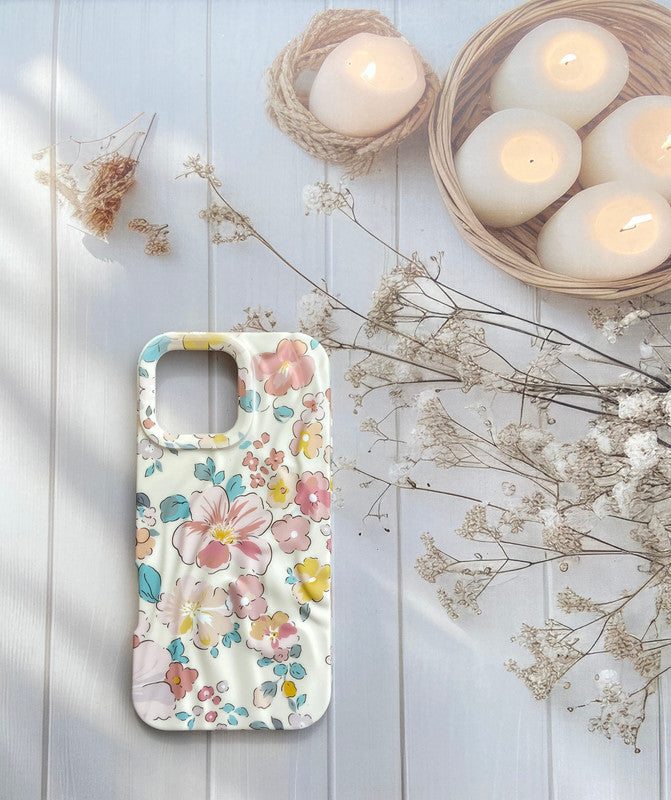 3D Floral Blossom Romantic Pastel Flowers Luxury Texture Trendy Retro Cute Rose Petals Artistic Cool Design Aesthetic Cover
