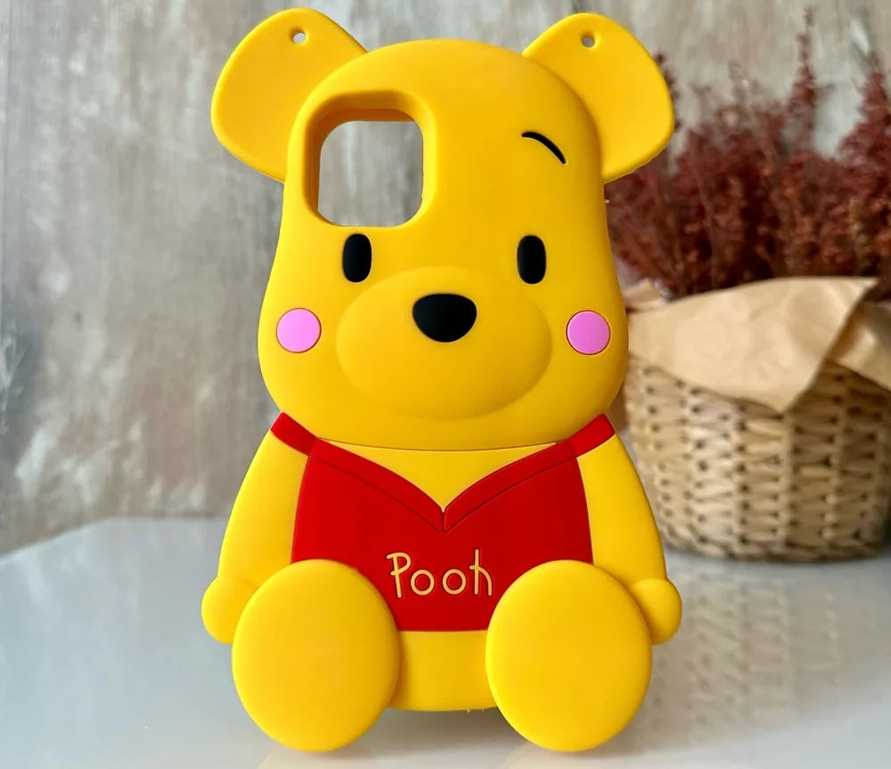 Case Creation for iPhone 15 Pooh Case 3D Cartoon Bear,Full