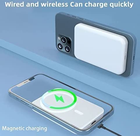 MagSafe Wireless Power Bank for iPhone – Slim Magnetic Portable Charger 5000 Mah