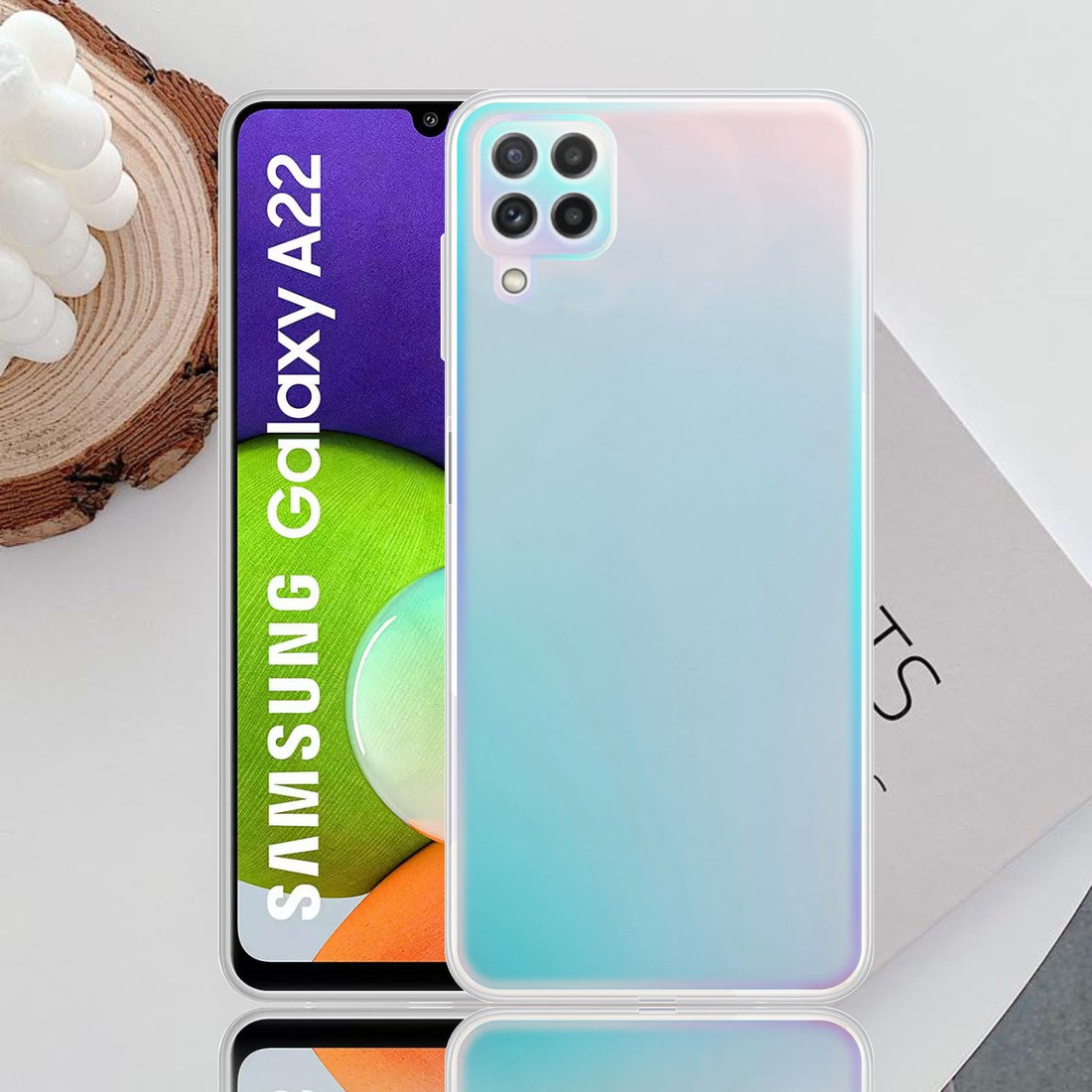 Holographic Clear Super Slim 3D Color Changing Fashion Cool Reflective Hard Back Cover