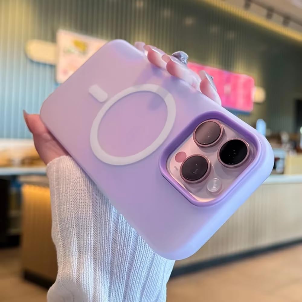 Detachable 2-in-1 Ultra-Hybrid Translusent Neon Back Case Magnetic Magsafe Charging Compatible Pastel Slim Cover