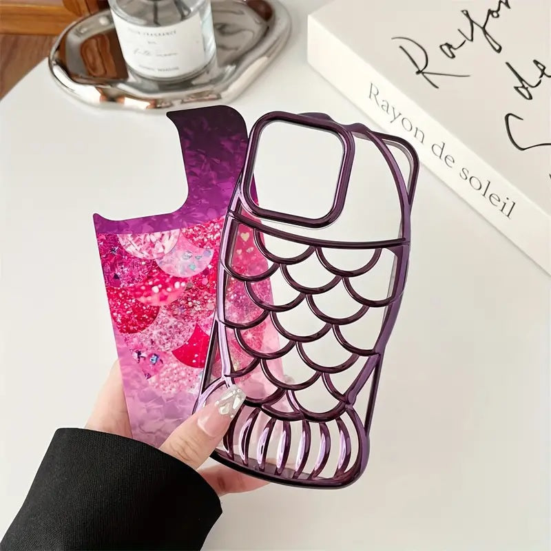 3D Mermaid Glitter Chubby Luxury Fat Fish Case