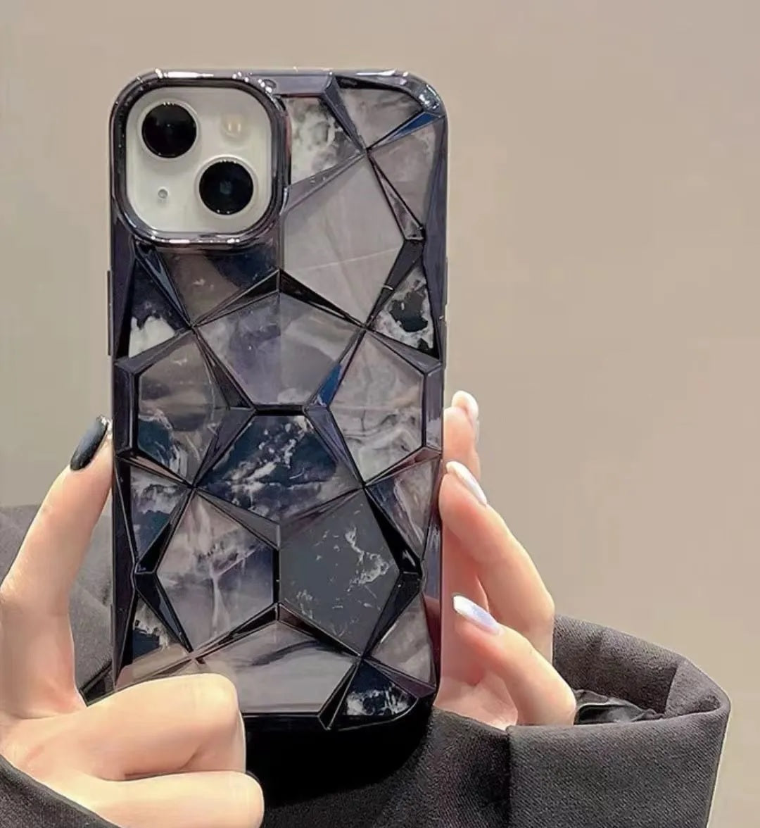 3D Diamond Glitter Bling Cube Gradient Sparkle Case