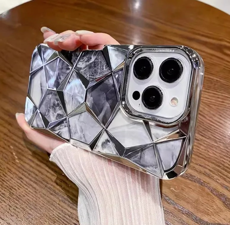 3D Diamond Glitter Bling Cube Gradient Sparkle Case