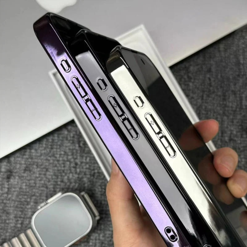 Nano Prismatic Lens Frosted Fibre Glass Porshe Phone with Camera Case