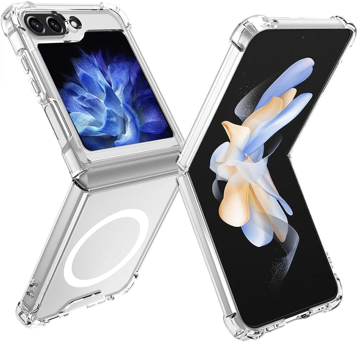 Magnetic MagSafe Samsung Transparent Clear TPU Case Supports Fast Wireless Charging