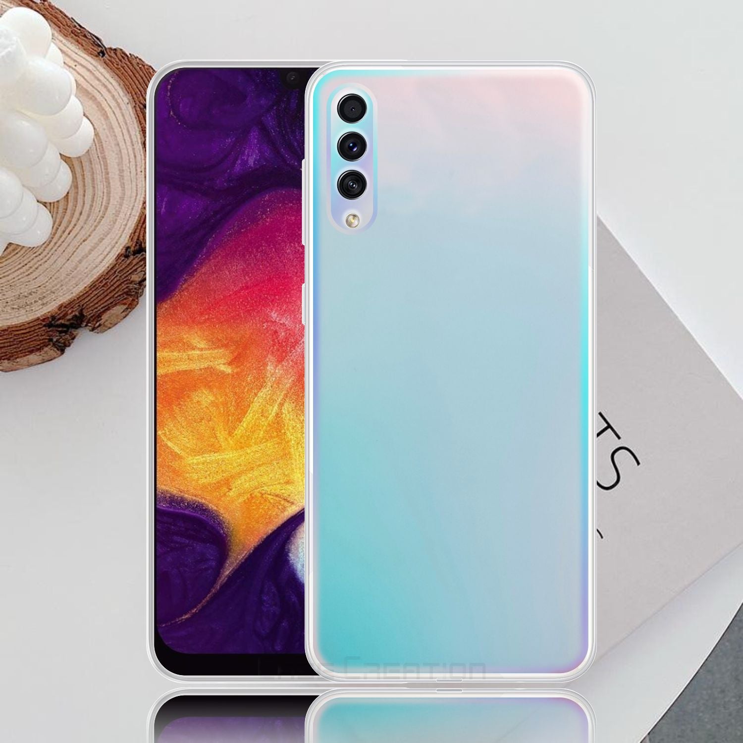 Holographic Clear Super Slim 3D Color Changing Fashion Cool Reflective Hard Back Cover