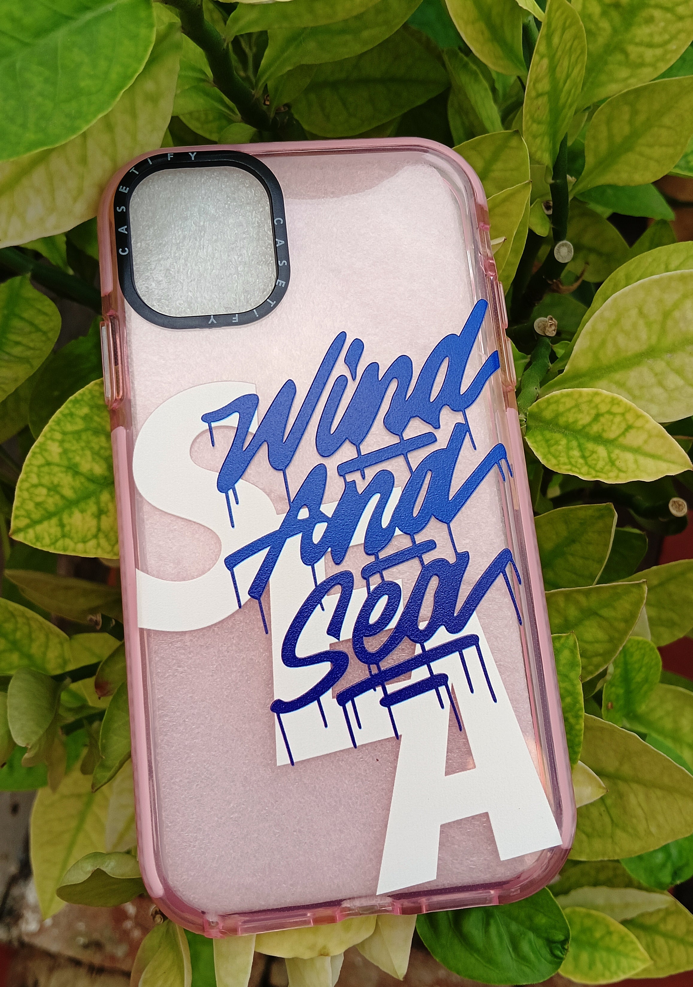 Pastel Baby Pink Wind and Sea Beach Water Lovers Translucent Bumper Case