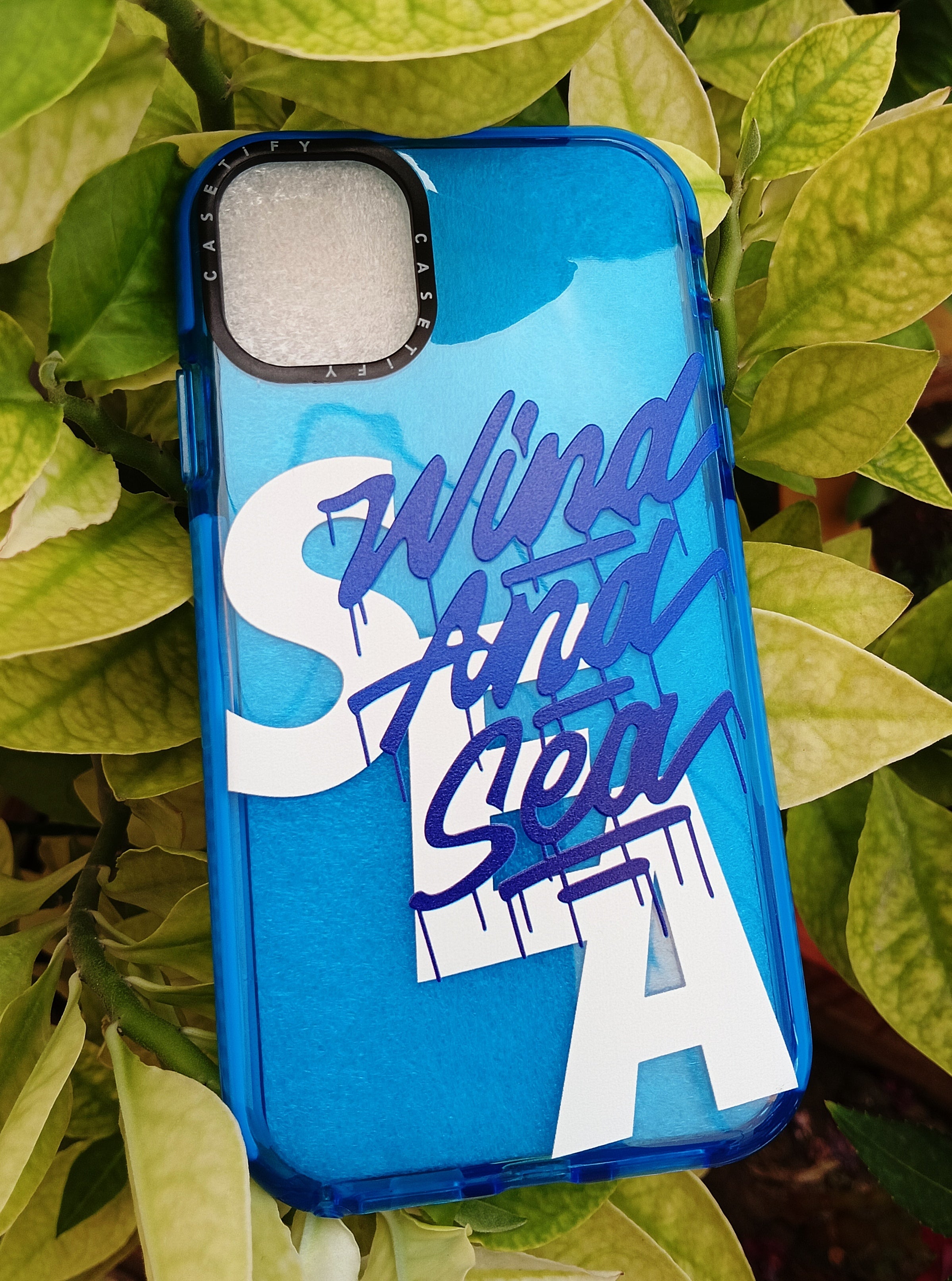 Royal Shine Blue Wind and Sea Beach Water Lovers Translucent Bumper Case