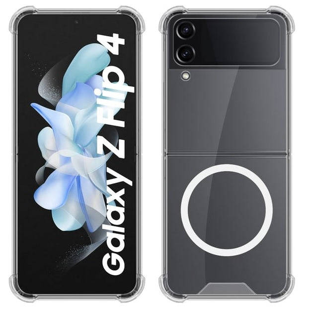 Magnetic MagSafe Samsung Transparent Clear TPU Case Supports Fast Wireless Charging