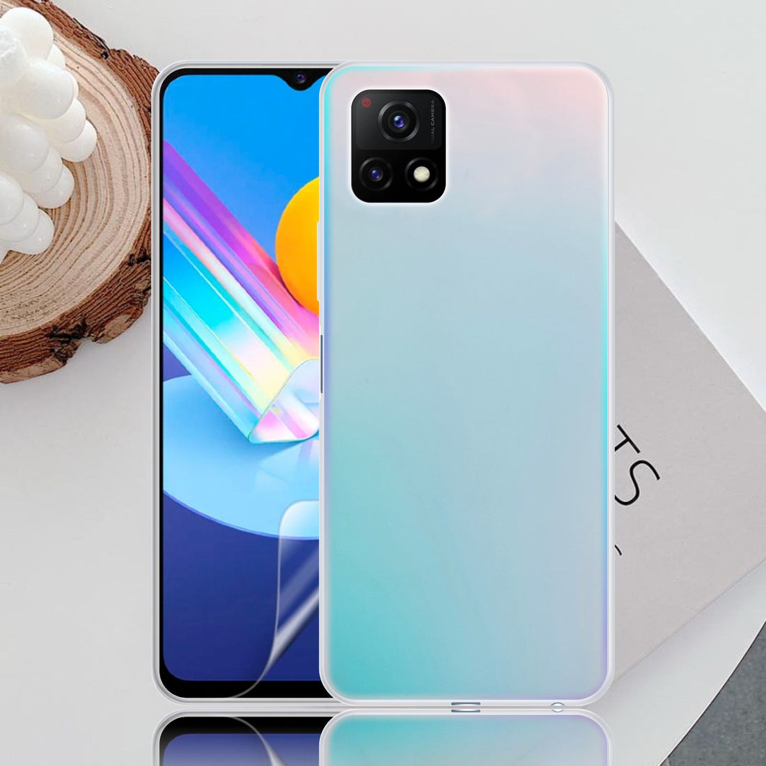 Holographic Clear Super Slim 3D Color Changing Fashion Cool Reflective Hard Back Cover