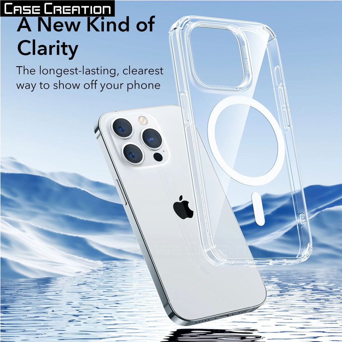 Magnetic MagSafe Transparent Clear TPU Case Supports Fast Wireless Charging