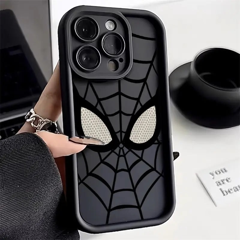 3D Spidey Face Mask Super Hero Movies Spider Man Cartoon Case | Love Black Web