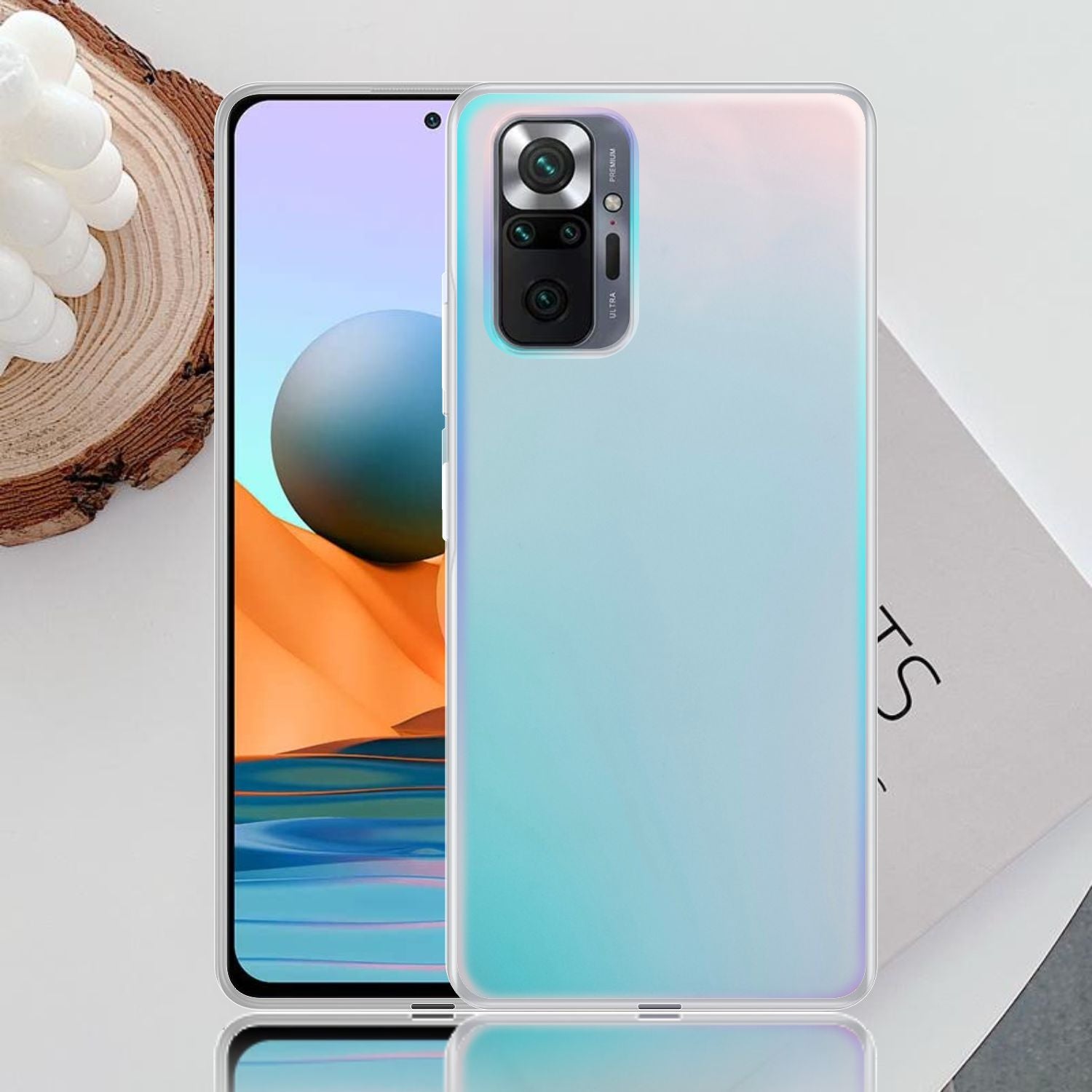 Holographic Clear Super Slim 3D Color Changing Fashion Cool Reflective Hard Back Cover