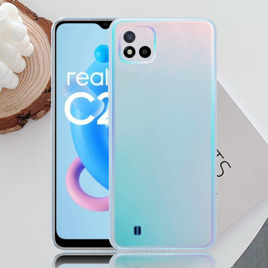Holographic Clear Super Slim 3D Color Changing Fashion Cool Reflective Hard Back Cover